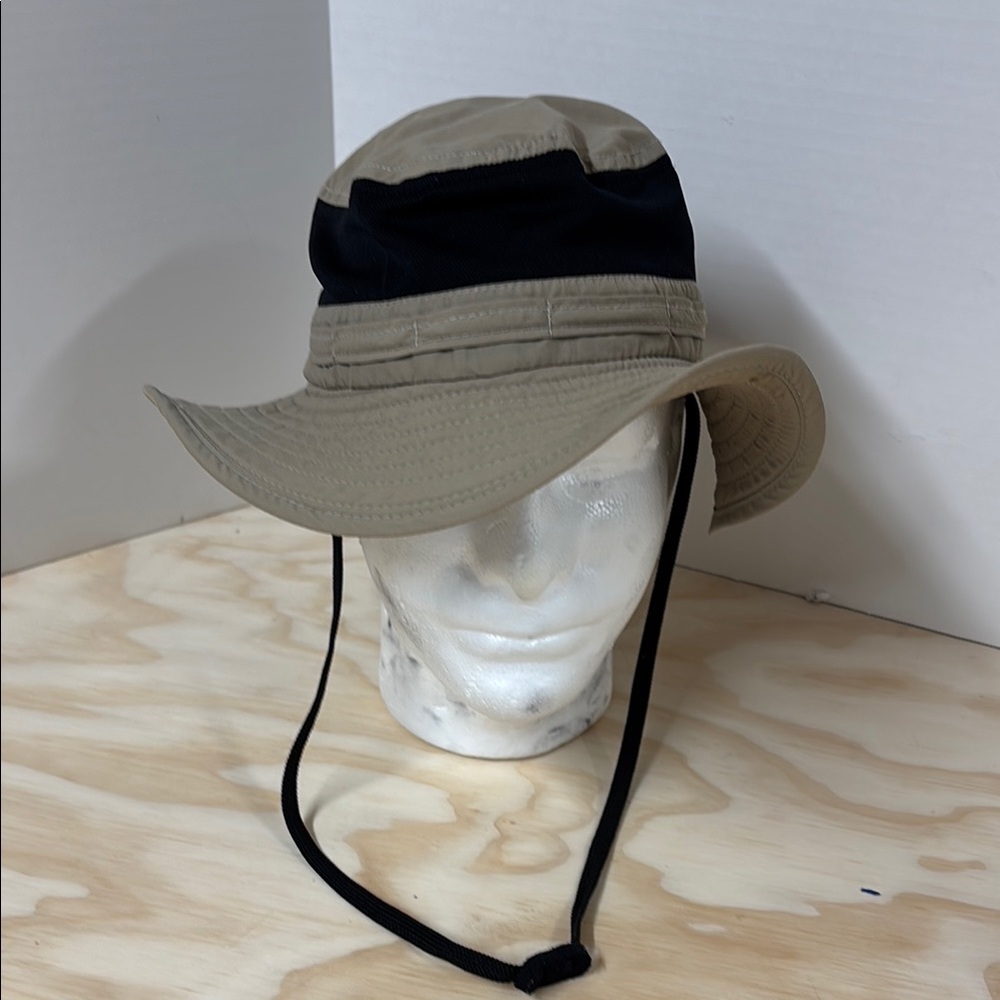 LL BEAN Tan and‎ Black Wide Brim Hat Size Medium